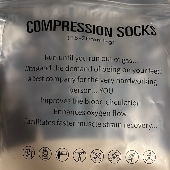 Neon Green and dark gray compression stockings $5 EACH or $13 FOR ALL 3  🧦 - Picture 3 of 3